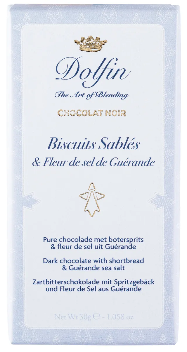 dolfin-sucr-sal-biscuits-sabl-s-tablette-chocolat-noir-sel-30g image 1