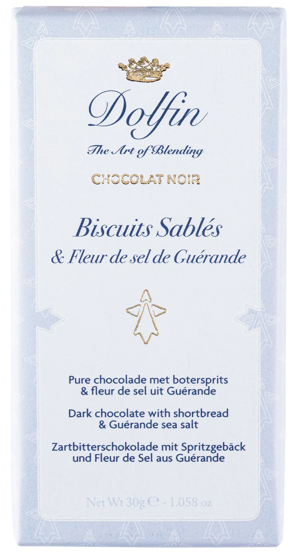 dolfin-sucr-sal-biscuits-sabl-s-tablette-chocolat-noir-sel-30g image 1