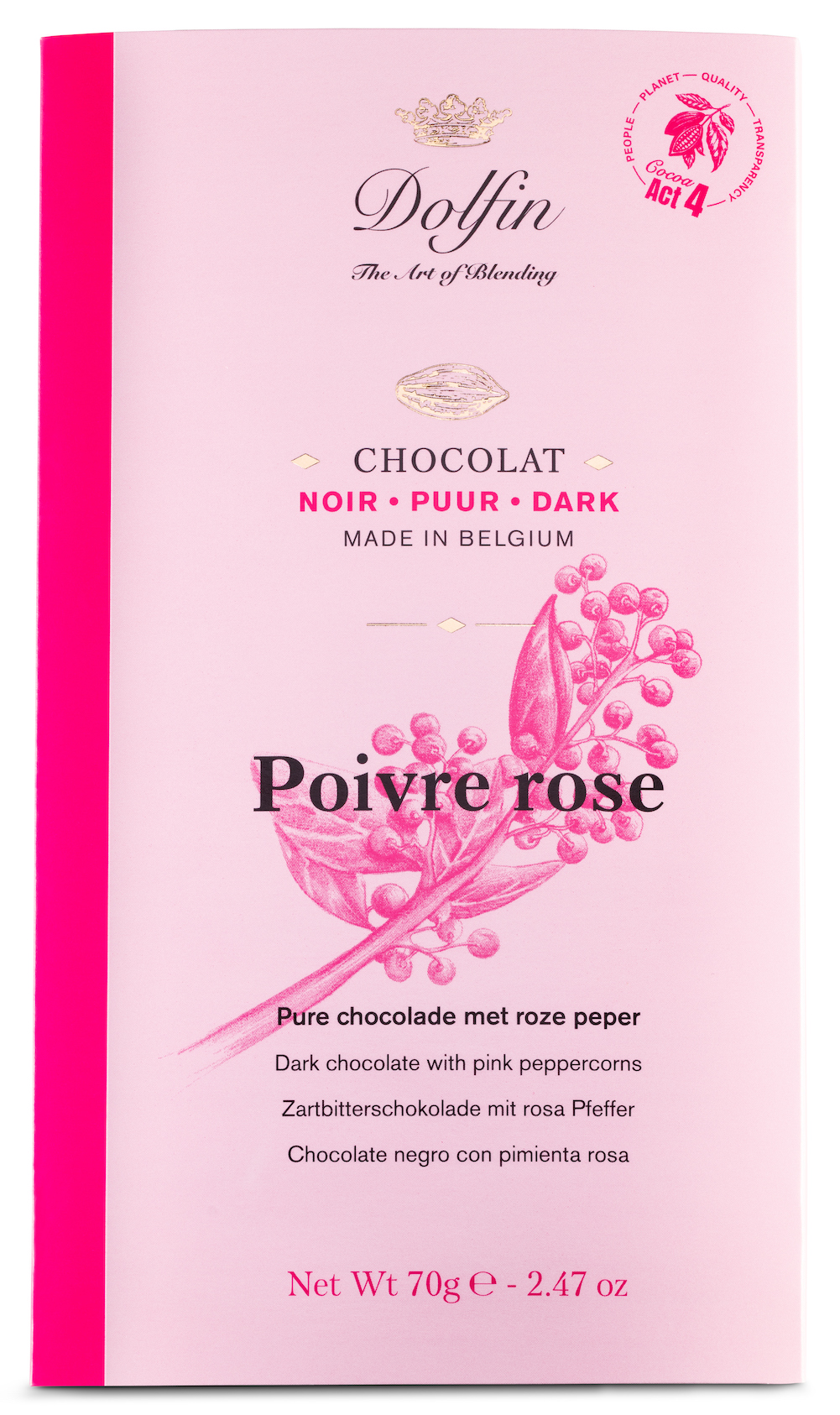 dolfin-coffrets-cadeaux-assortiment-5-tablettes-chocolat-noir-70g image 6