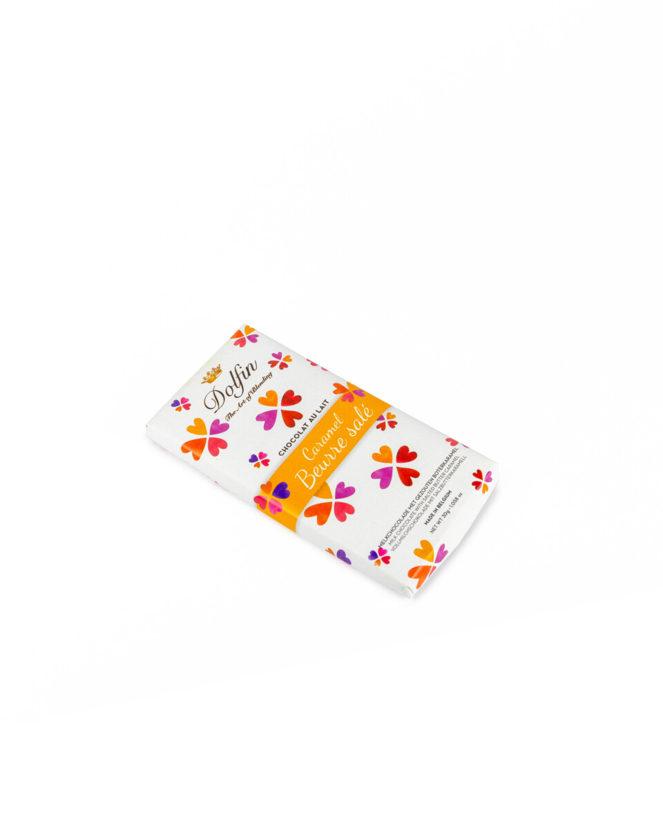dolfin-love-caramel-beurre-sal-tablette-chocolat-lait-30g image 2