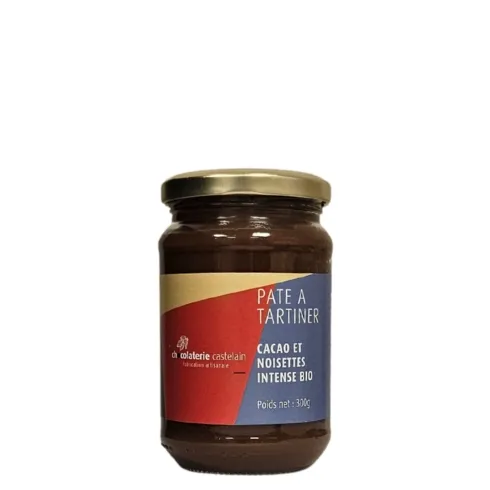 chocolaterie-castelain-la-cuisine-p-te-tartiner-cacao-noisettes-300g image 1