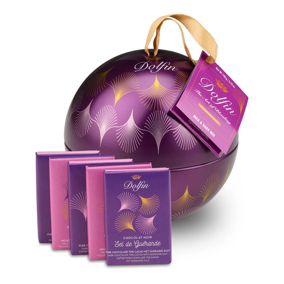 dolfin-hiver-boule-de-no-l-assortiment-chocolat-lait-et-noir-10x10g image 1