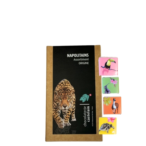 chocolaterie-castelain-picorer-napolitains-noirs-bio-500g-4-origines image 1