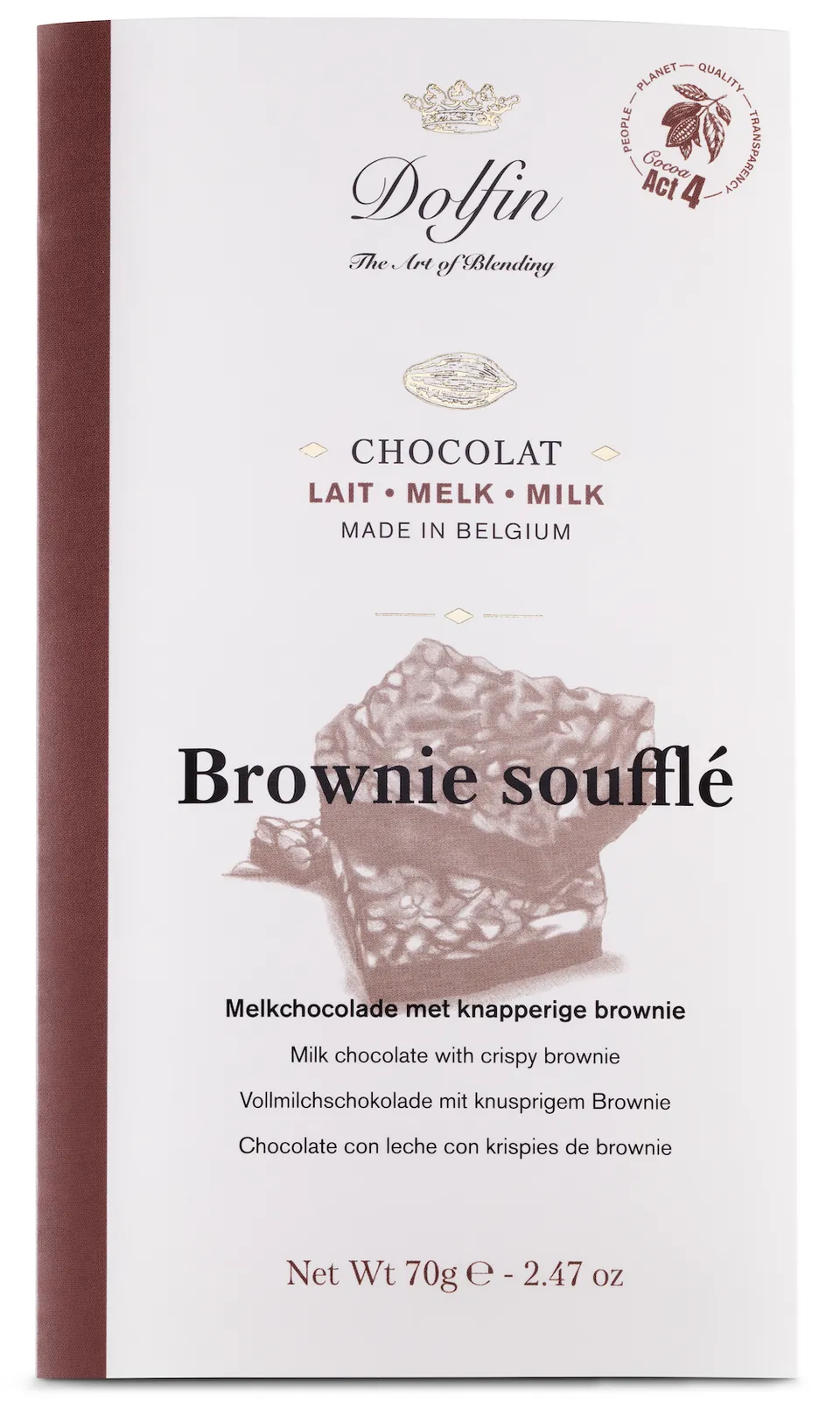 dolfin-collection-brownies-souffl-s-tablette-chocolat-au-lait image 1