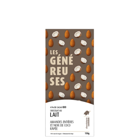 castelain-g-n-reuse-lait-41-amandes-coco-150g-bio image 1