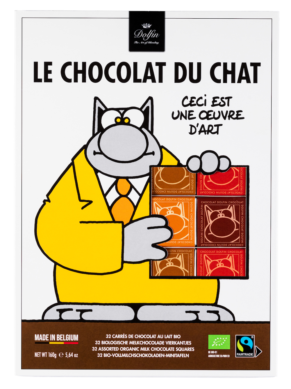 dolfin-le-chat-32-napolitains-chocolat-lait-assortiment-bio image 1