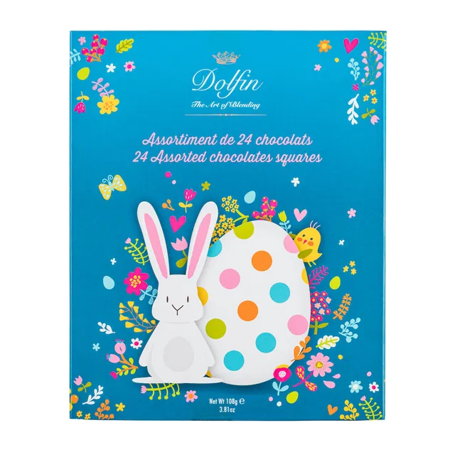 dolfin-p-ques-24-napolitains-lapins-chocolat-lait-noir image 1