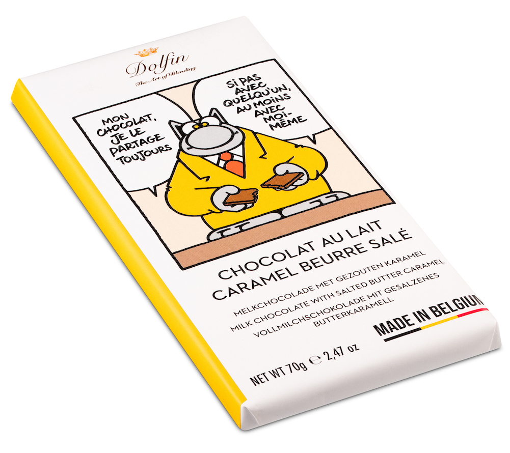 dolfin-le-chat-caramel-beurre-sal-tablette-chocolat-lait-70g image 2