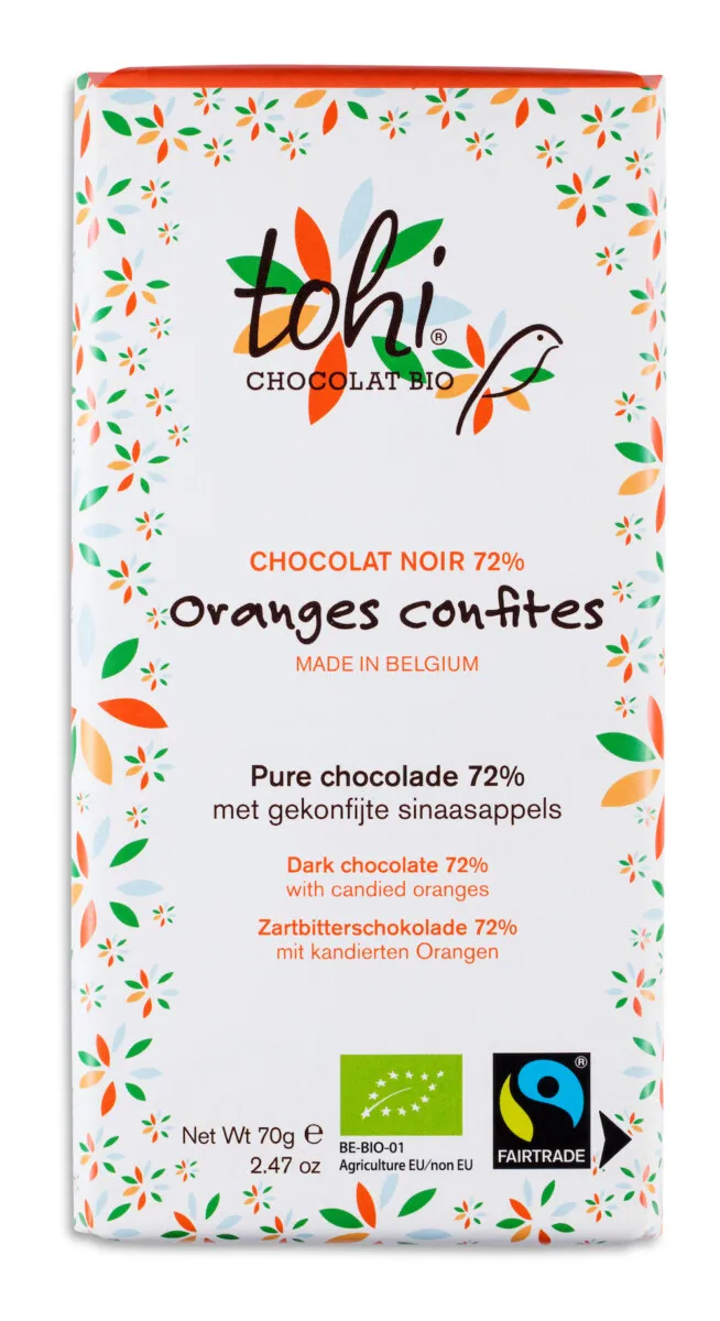 dolfin-collection-oranges-confites-tablette-chocolat-bio-70g image 1