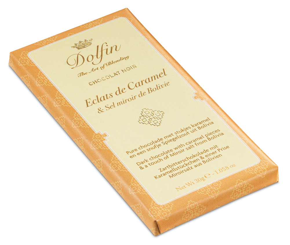 dolfin-sucr-sal-clats-caramel-tablette-chocolat-noir-30g image 2