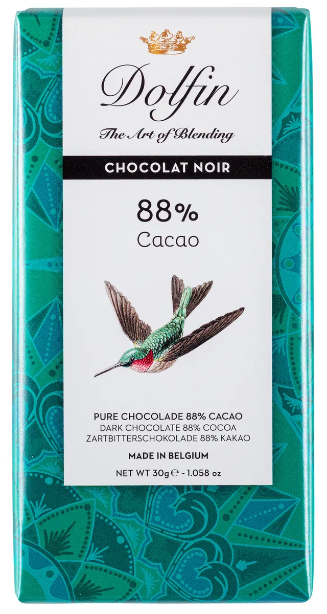 dolfin-carnets-de-voyage-chocolat-noir-88-cacao-30g image 1