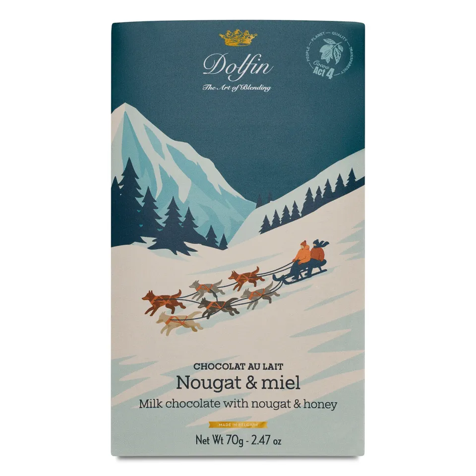 dolfin-collection-vintage-tablette-chocolat-lait-nougat-miel image 1