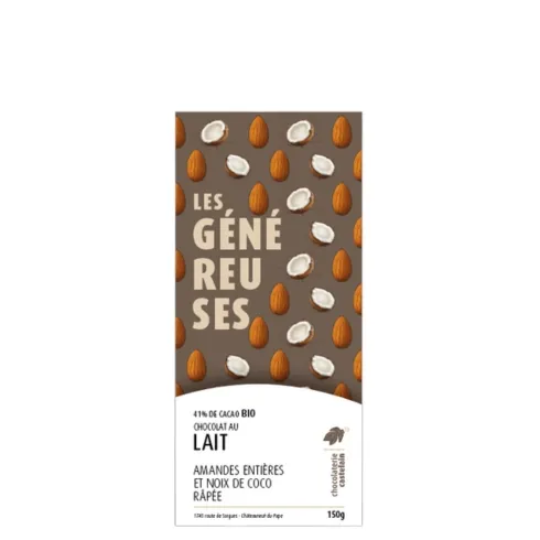 castelain-g-n-reuse-lait-41-amandes-coco-150g-bio image 1