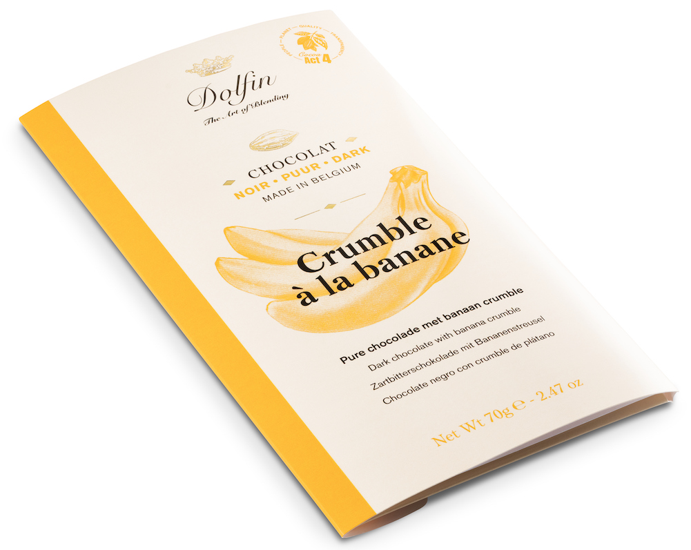 dolfin-crumble-banane-tablette-chocolat-noir-70g-biscuit-fruit image 2