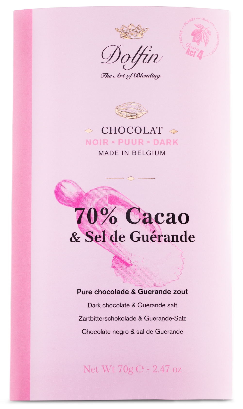dolfin-collection-tablette-chocolat-noir-70-sel-gu-rande image 1