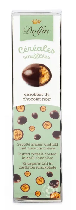 dolfin-billes-c-r-ales-souffl-es-enrob-es-chocolat-noir image 1