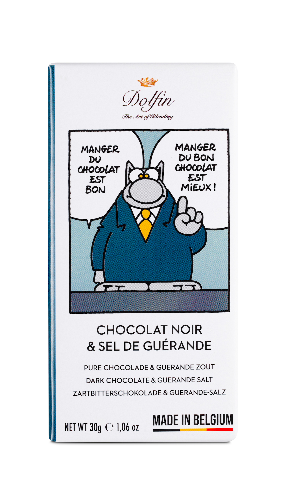 dolfin-le-chat-70-sel-gu-rande-tablette-chocolat-noir-30g image 1