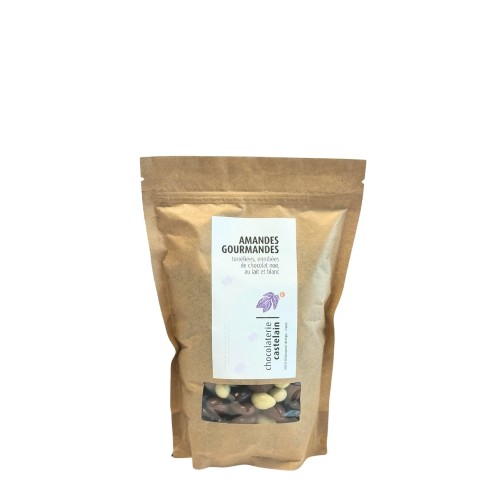 castelain-picorer-amandes-3-chocolats-noir-lait-blanc-180g image 5