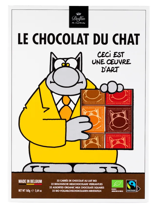 dolfin-le-chat-32-napolitains-chocolat-lait-assortiment-bio image 1