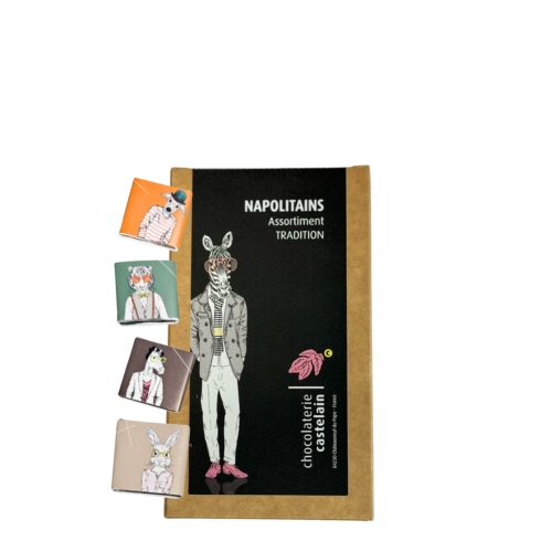 castelain-picorer-napolitains-bio-500g-noir-lait-caramel image 1
