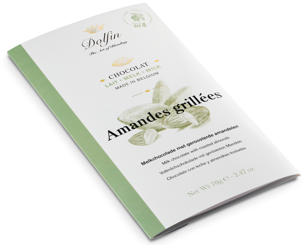dolfin-collection-amandes-grill-es-tablette-chocolat-au-lait image 2