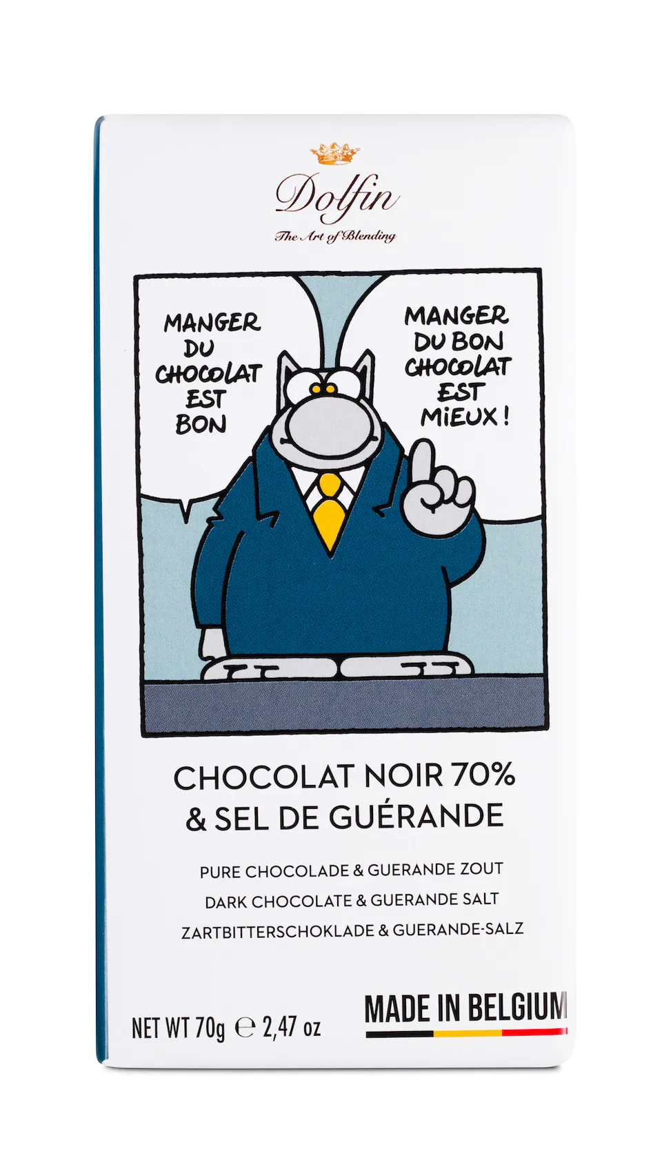 dolfin-le-chat-70-sel-gu-rande-tablette-chocolat-noir-70g image 1