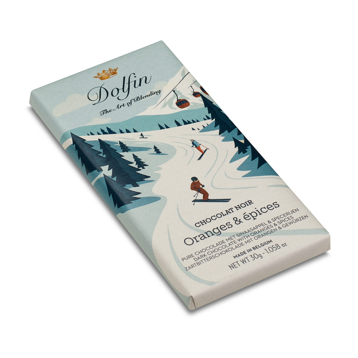 dolfin-vintage-winter-orange-pices-mini-chocolat-30g image 2