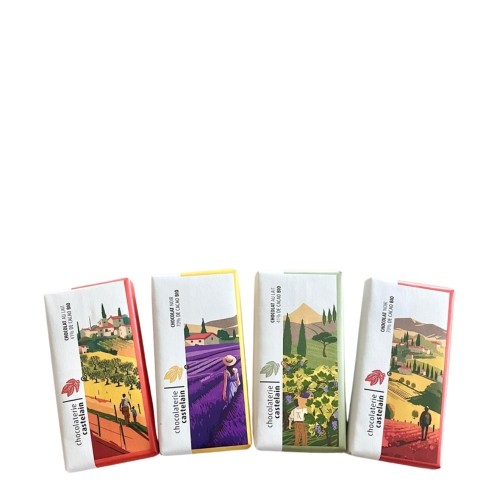 castelain-mini-format-lot-4-tablettes-provence-30g-noir-lait image 1