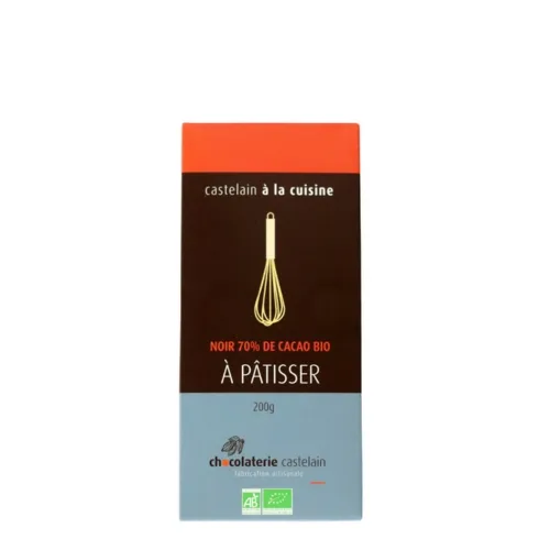 castelain-dessert-tablette-chocolat-noir-70-bio-200g image 1