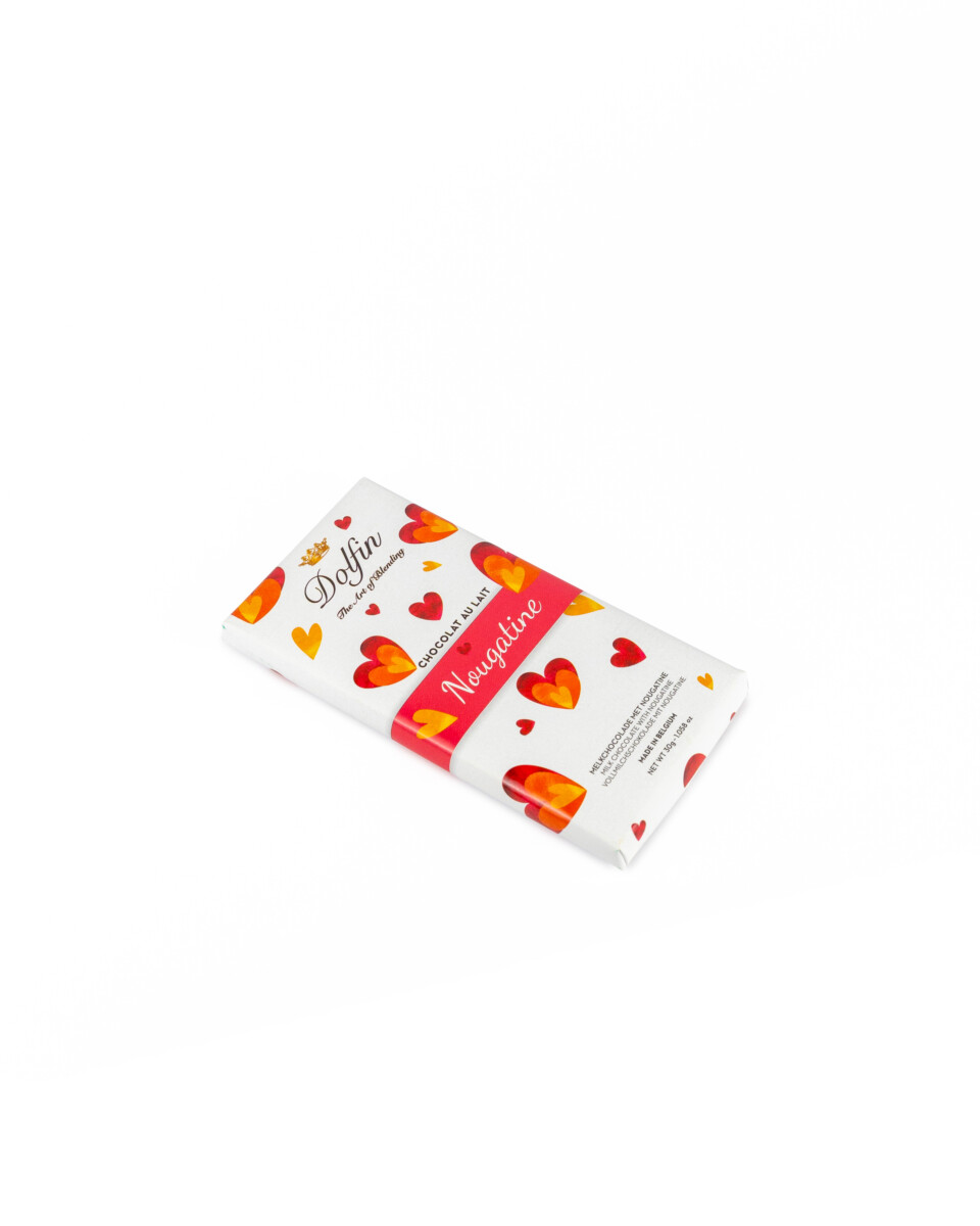 dolfin-love-nougatine-30g-tablette-chocolat-au-lait-croquant image 2