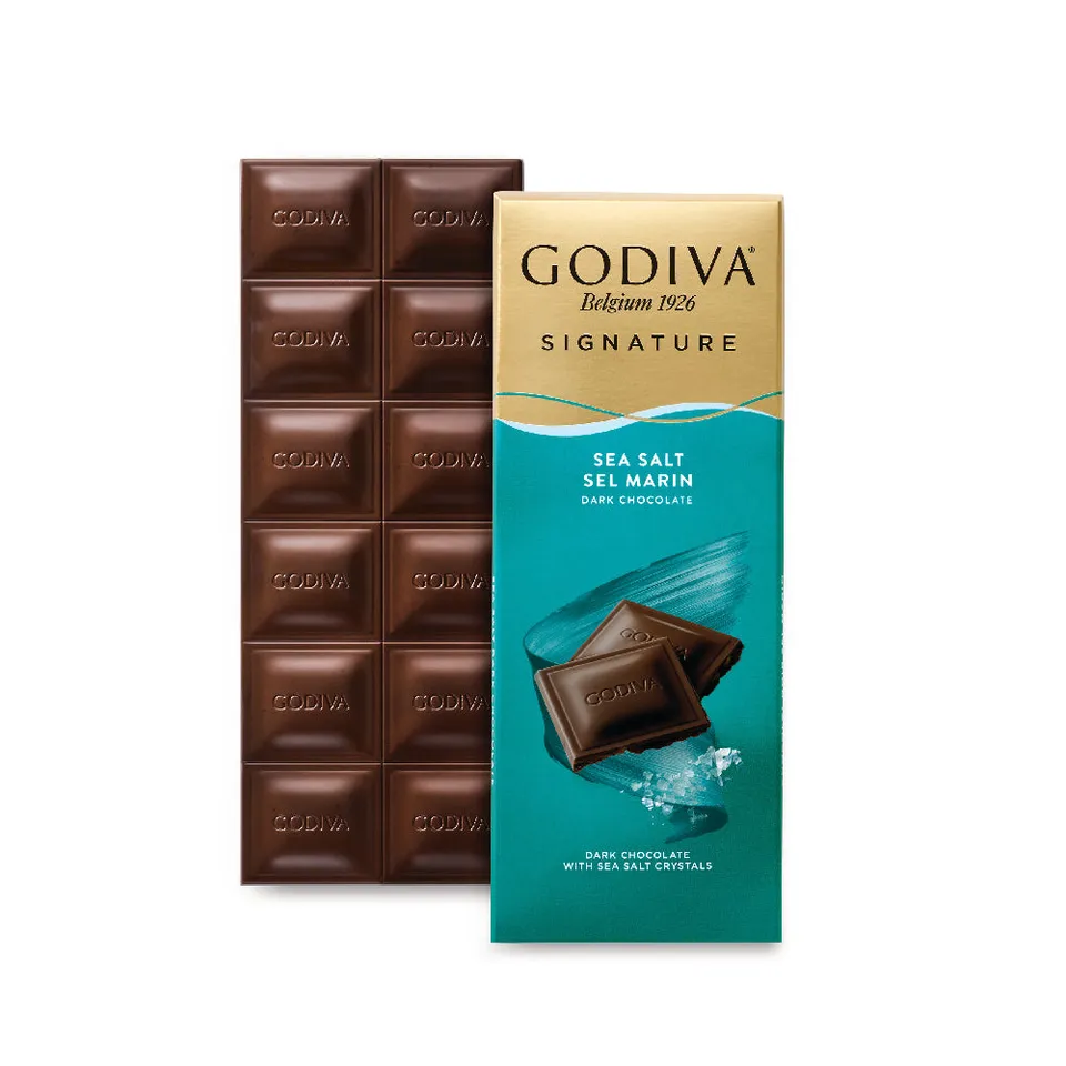 godiva-tablette-signature-chocolat-noir-sel-marin-90g image 1