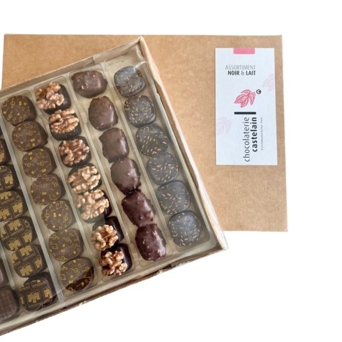 chocolaterie-castelain-ballotins-bo-te-kraft-assortiment-chocolats-1kg image 2