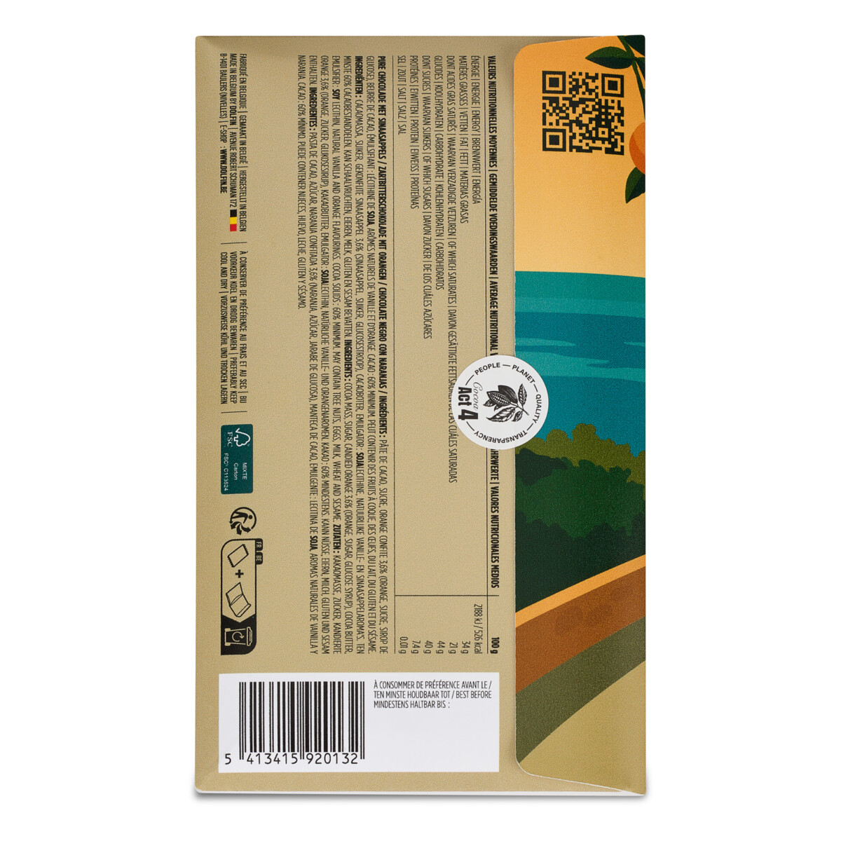 dolfin-vintage-oranges-tablette-chocolat-noir-orange image 3