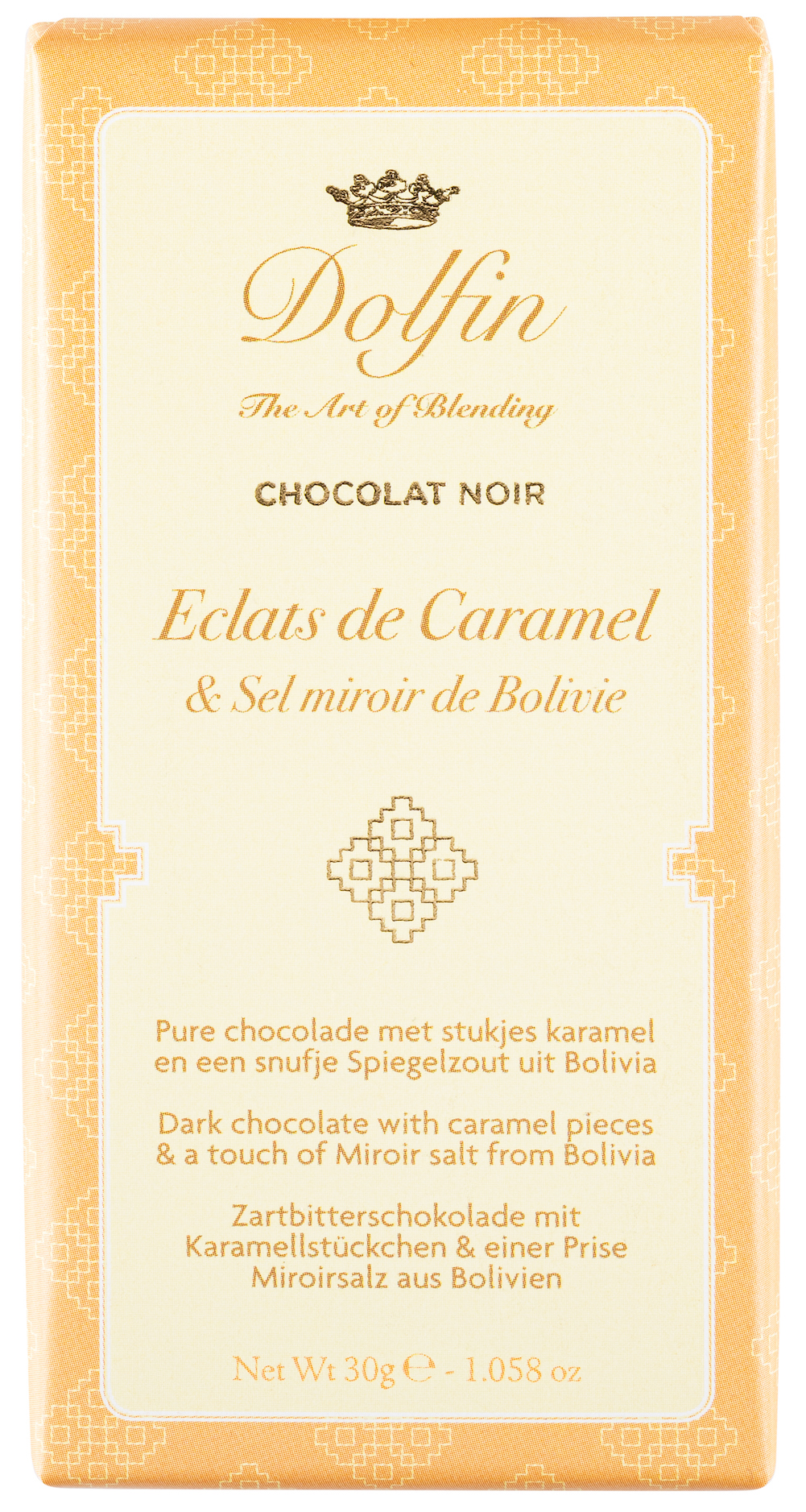 dolfin-sucr-sal-clats-caramel-tablette-chocolat-noir-30g image 1