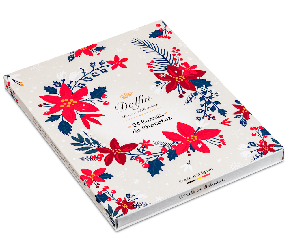 dolfin-hiver-roses-de-no-l-24-napolitains-coffret-chocolat-assortiment image 2