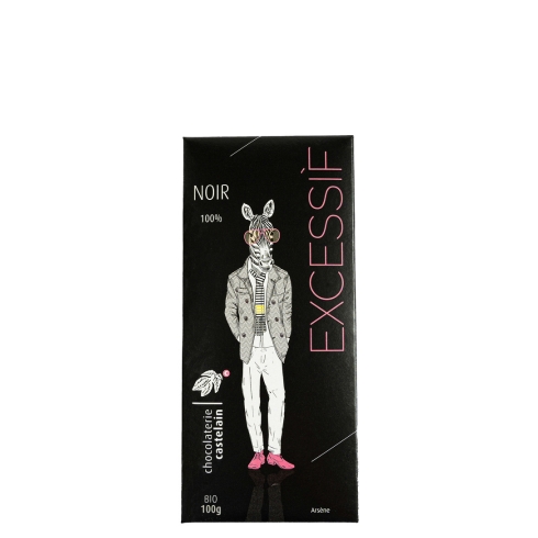 chocolaterie-castelain-tablettes-traditions-noir-100-tablette-bio-100g image 1