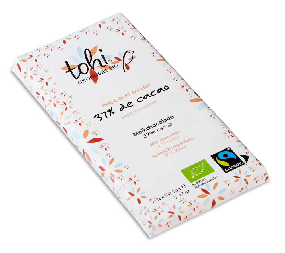 dolfin-collection-tablette-chocolat-lait-37-cacao-70g-bio image 2